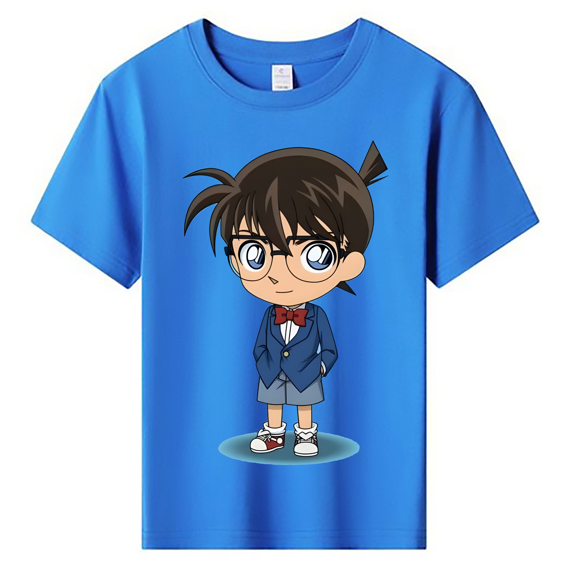 （画像用） 名探偵コナン 江戸川 コナン Detective Conan Conan Edogawa 綿100％キッズTシャツ（フロントプリント）